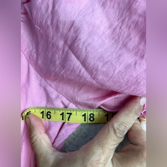 Blu pepper Pink Front Bow Sweetheart Neckline Midi Dress size L NWT - Picture 11 of 15